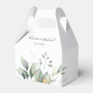 Eucalyptus Greenery Waterverf Elegant Wedding Bedankdoosjes