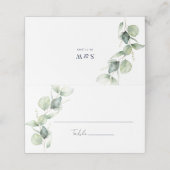 Eucalyptus Greenery Waterverf Wedding (Buitenkant ongevouwen)