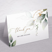 Eucalyptus Greenery Weddenschap Hartelijk dank Bedankkaart