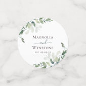 Eucalyptus Greenery Wedding Confetti (Kleine voorkant)