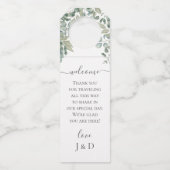 Eucalyptus Greenery Wedding Flessenhanger (Voorkant)