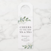 Eucalyptus Greenery Wedding Flessenhanger (Voorkant)