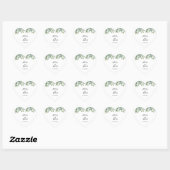 eucalyptus greenery wedding hart sticker (Vel)