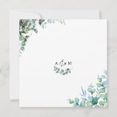 eucalyptus greenery wedding Invitation (Dos)