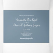 Eucalyptus Greenery Wedding Invitations Drieluik Uitnodiging (Binnenkant midden)