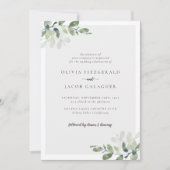 Eucalyptus Greenery Wedding Kaart (Voorkant)