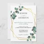 Eucalyptus Greenery Wedding Kaart (Voorkant)
