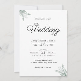 Eucalyptus Greenery Wedding Kaart