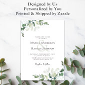 Eucalyptus Greenery Wedding Kaart