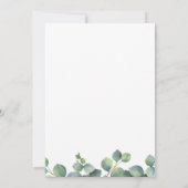 Eucalyptus Greenery Wedding Kaart (Achterkant)