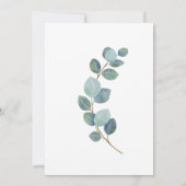 eucalyptus greenery wedding kaart (Achterkant)