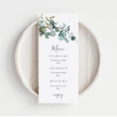 Eucalyptus Greenery Wedding Menu