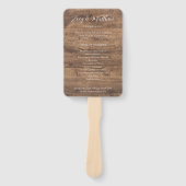 Eucalyptus Greenery Wedding Program Hand Fan Handwaaier (Voorkant)