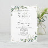 Eucalyptus Greenery Wedding Programma (Staand voorkant)