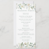 Eucalyptus Greenery Wedding Programme Cartes (Dos)