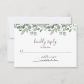 Eucalyptus Greenery Wedding RSVP (Voorkant)