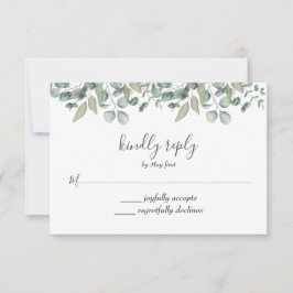 Eucalyptus Greenery Wedding RSVP