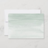 Eucalyptus Greenery Wedding Rsvp met maaltijdoptie (Achterkant)