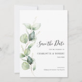 Eucalyptus Greenery Wedding Save The Date (Voorkant)