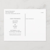 Eucalyptus Greenery Wedding Save the Date Aankondigingskaart (Achterkant)