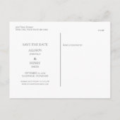 Eucalyptus Greenery Wedding Save the Date Aankondigingskaart (Achterkant)