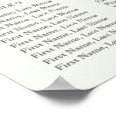 Eucalyptus Greenery Wedding Seding Chart Poster (Hoek)