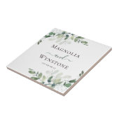 Eucalyptus Greenery Wedding Tegeltje (Zijkant)