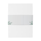 eucalyptus greenery wedding uitnodigingen wikkel (Achterkant Voorbeeld)