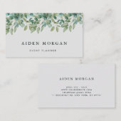 eucalyptus greenery wedding visitekaartje (Voorkant / Achterkant)