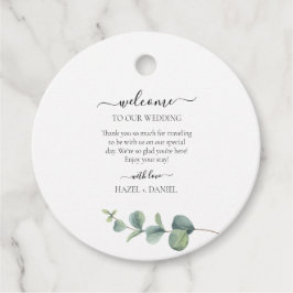 Eucalyptus Greenery Wedding Welkom Bedankjes Labels