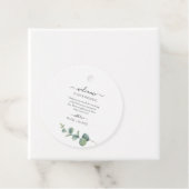 Eucalyptus Greenery Wedding Welkom Bedankjes Labels (In situ)