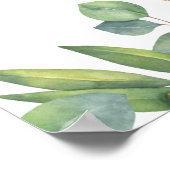 Eucalyptus Greenery Wedding Welkom Poster (Hoek)