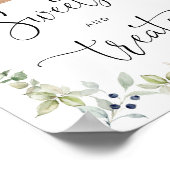 Eucalyptus Greenery weinig beer snoepjes en behand Poster (Hoek)