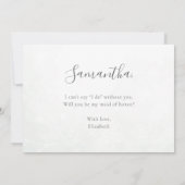 Eucalyptus Greenery zal je zijn mijn eerbetoon zij Kaart (Achterkant)