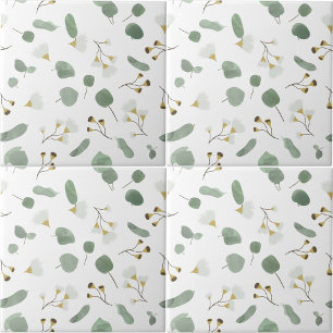 Eucalyptus Greenery Zilveren Dollar Gum Bloesems Tegeltje