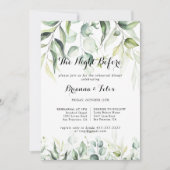 Eucalyptus groen avond voor repetitie diner kaart (Voorkant)