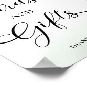 Eucalyptus groen Baby shower Kaarten en geschenken Poster (Hoek)