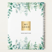 Eucalyptus groen bedrijf logo 2025 planner (Achterkant)