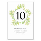 Eucalyptus groen blad waterverf kaart (Achterkant)