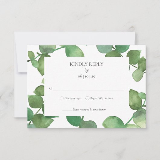 Eucalyptus groen bloemendecoratie RSVP (Voorkant)