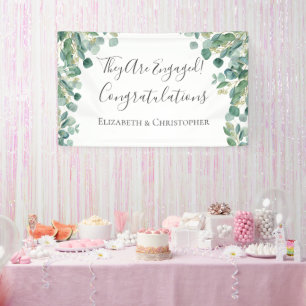 Eucalyptus groen botanisch Verloving banner