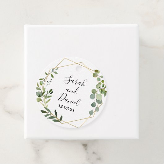 Eucalyptus groen bruiloft bedankjes labels (In situ)
