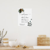 Eucalyptus groen bruiloft feest welkom bord poster (Keuken)