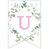 Eucalyptus groen custom bruidsdouche vlaggetjes (Tweede vlag)