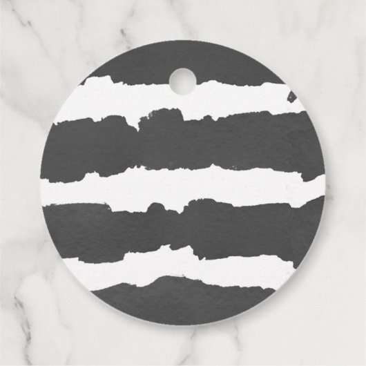 Eucalyptus groen eenvoudig modern bedankjes labels (Achterkant)