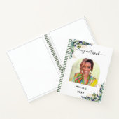 Eucalyptus groen foto modern notitieboek (Binnen)