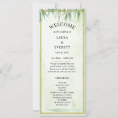 Eucalyptus Groen Goud Bladgroen Trouwprogramma (Voorkant)