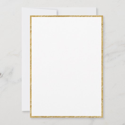 Eucalyptus groen gouden Waterverf moderne bruiloft Kaart (Achterkant)