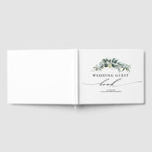 Eucalyptus groen loof bruiloft gastenboek (Volledig)