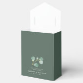 Eucalyptus groen moderne bruiloft dank u bedankdoosjes (Geopend)
